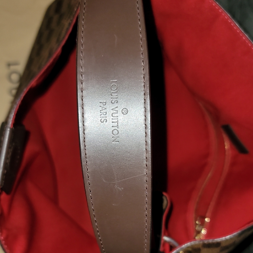 Louis Vuitton MM Damier Ebene Shoulder Bag Brown - Picture 11 of 16
